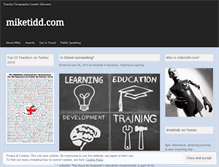 Tablet Screenshot of miketidd.com